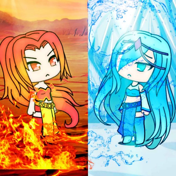 Gacha Life принцессы стихий