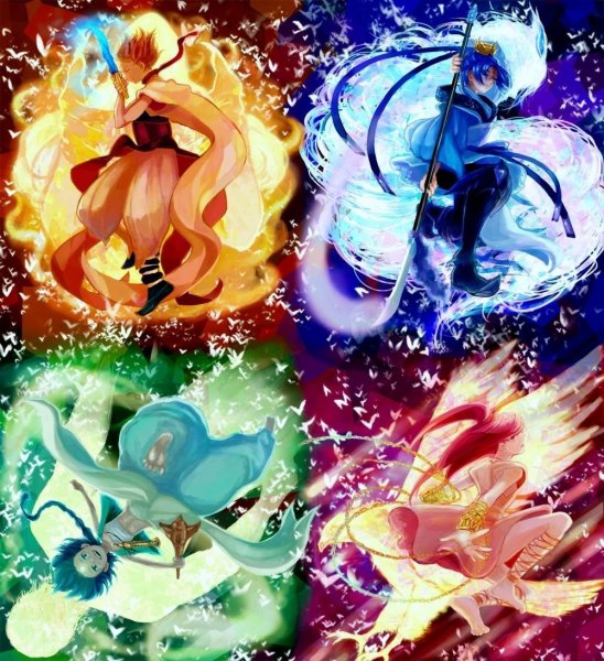 Аниме магия стихий