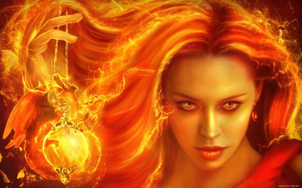 Девушка с огненными глазами