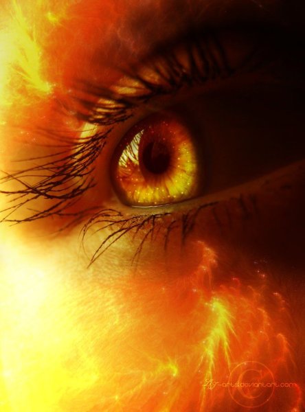 Красивые Огненные глаза