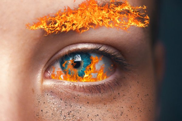 Огонь в глазах пастелью