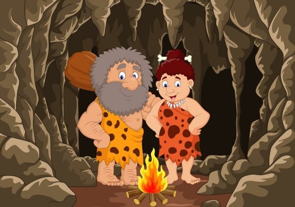 Пещерный человек для детей