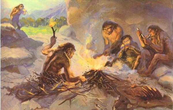 Древние люди и огонь