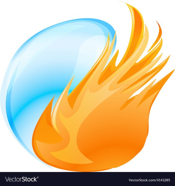 Огонь и вода значок