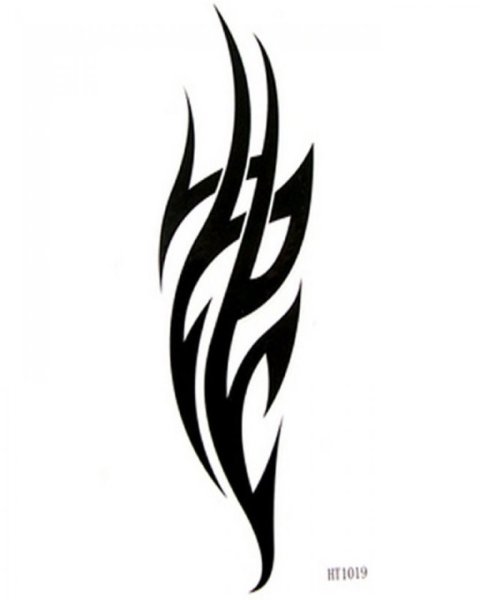 Тату трайбл пламя