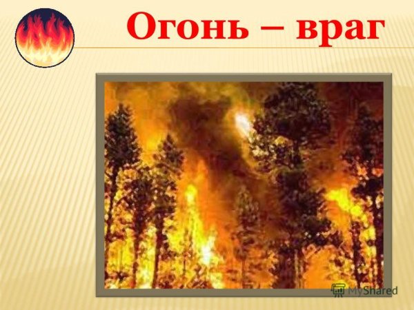 Огонь друг огонь враг презентация