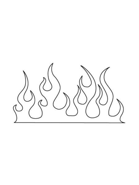 Языки пламени раскраска