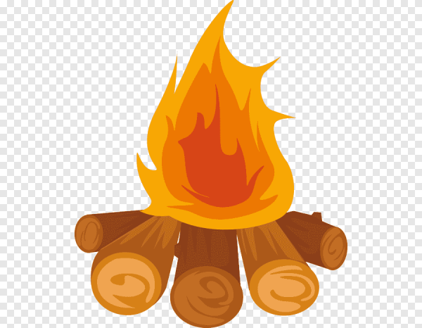Костер мультяшный