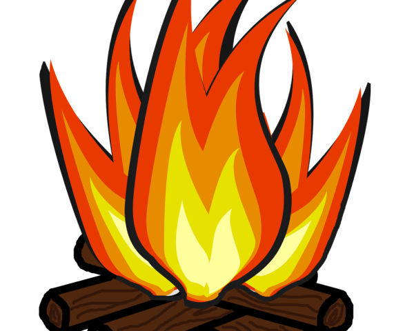 Костер картинка для детей