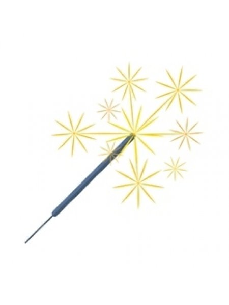 Бенгальские огни на белом фоне