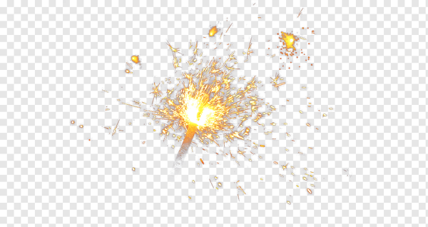 Искры на белом фоне