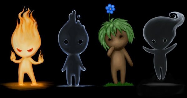 Огонь и вода и земля человечки