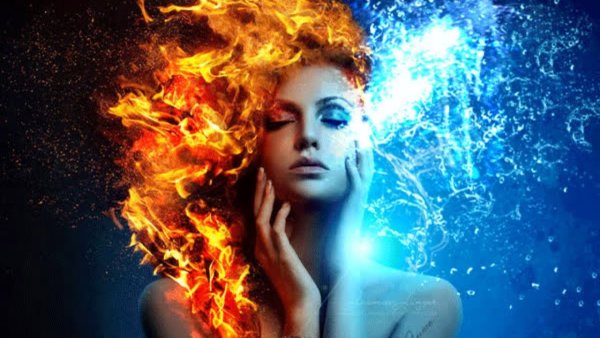 Девушка огонь и лед