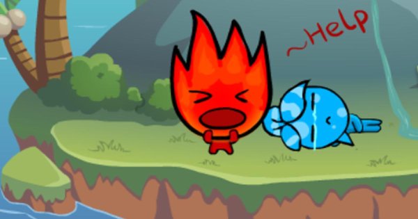 Игра огонь и вода на острове 1