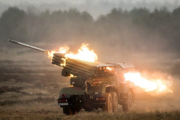 Залп системы град по Украине