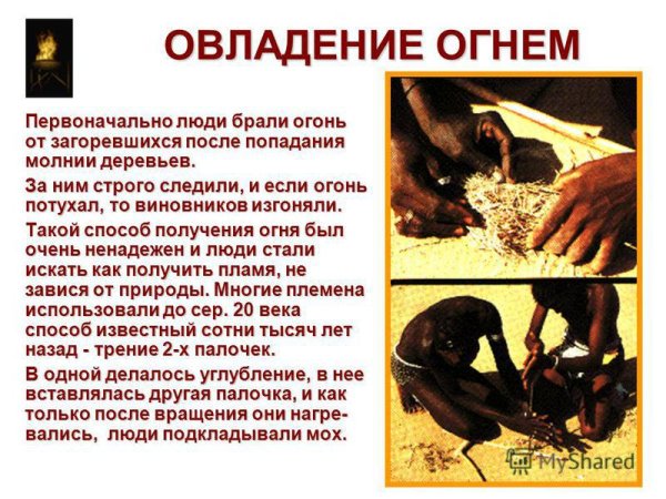 Овладение огнем