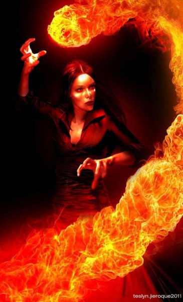 Девушка и огонь
