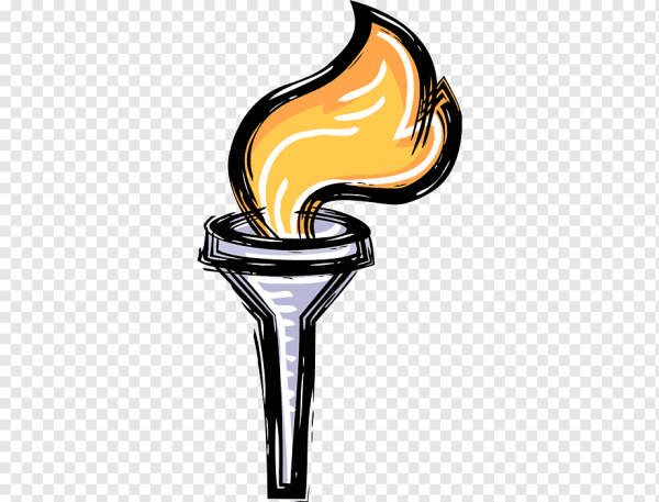 Факел на прозрачном фоне