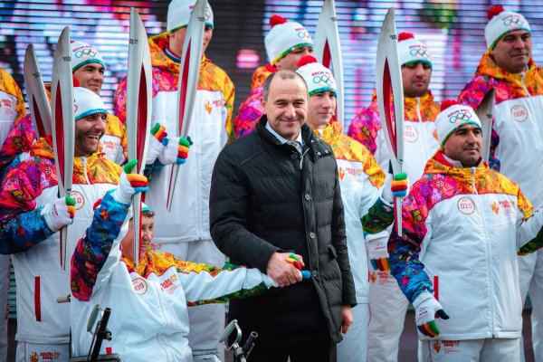 Эстафета олимпийского огня Сочи 2014