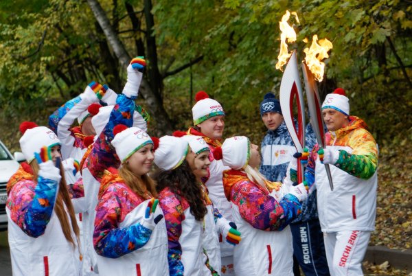 Эстафета олимпийского огня Сочи 2014