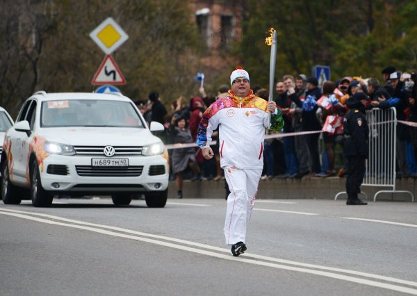 Эстафета олимпийского огня Сочи 2014