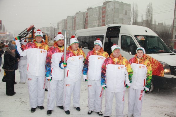 Факелоносцы олимпийского огня 2014 Воронеж