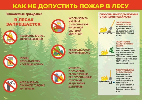 Памятка особый противопожарный режим 2022