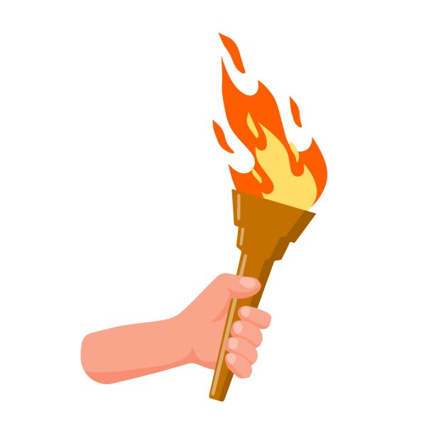 Рука с факелом рисунок