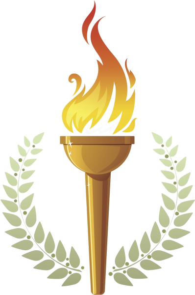 Факел Олимпийских игр вектор