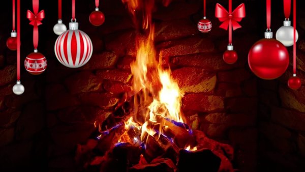 Новогодний камин