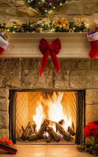 Новогодний камин