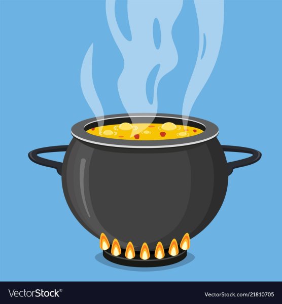 Кастрюля на плите вектор