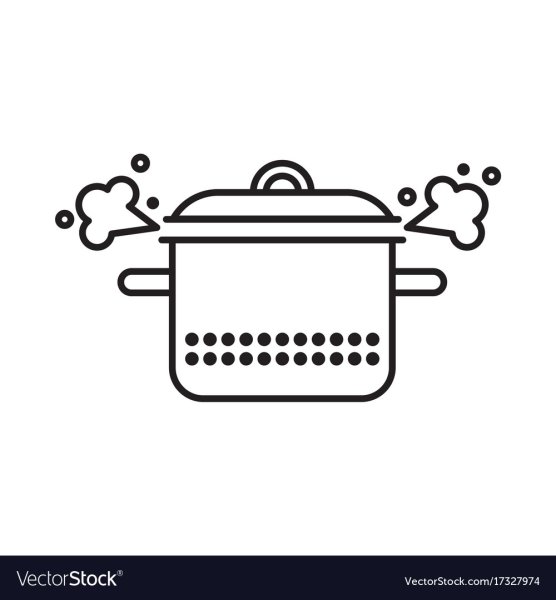 Кастрюля с крышкой кипит