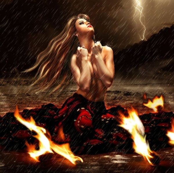Девушка и огонь