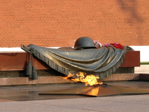 Города герои у вечного огня в Москве