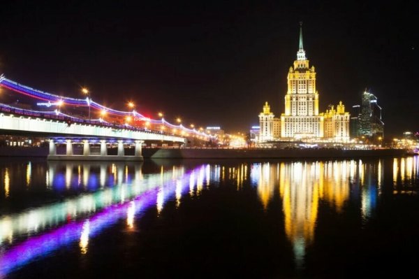 Ночная Москва огни Москвы