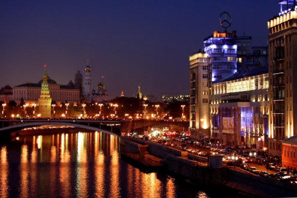 Ночная Москва огни Москвы