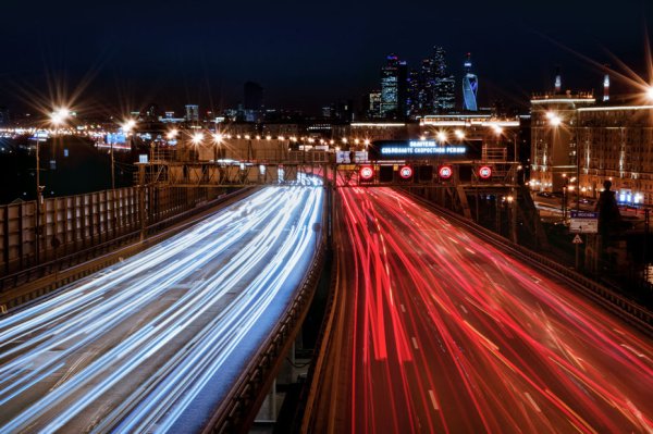 Москва ночь дорога