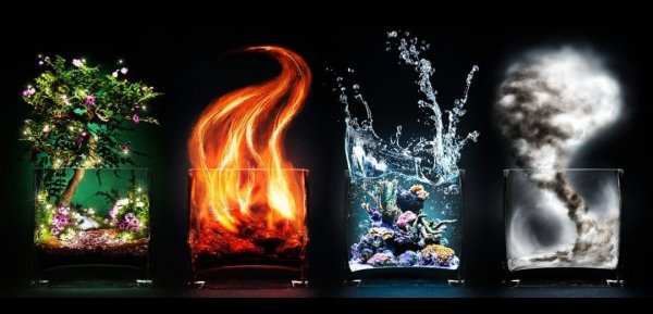 4 Элемента стихий огонь вода земля воздух