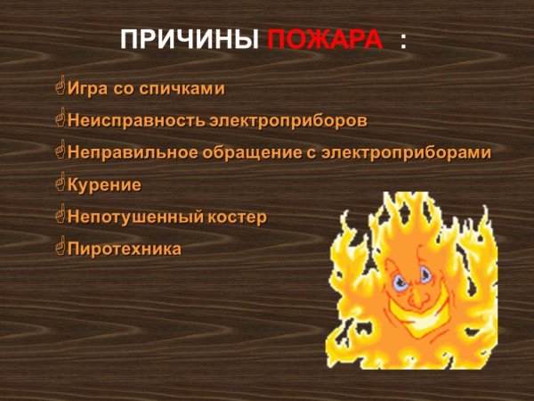 Огонь для презентации