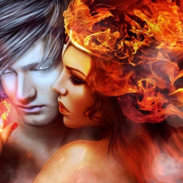 Огненная девушка и парень