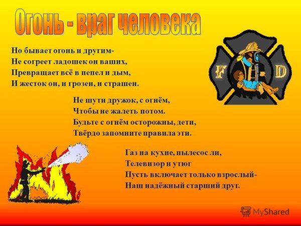Огонь враг человека