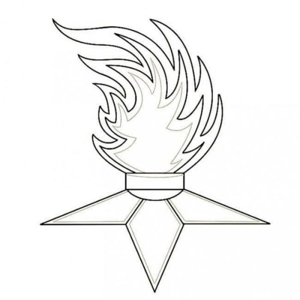 Вечный огонь рисунок