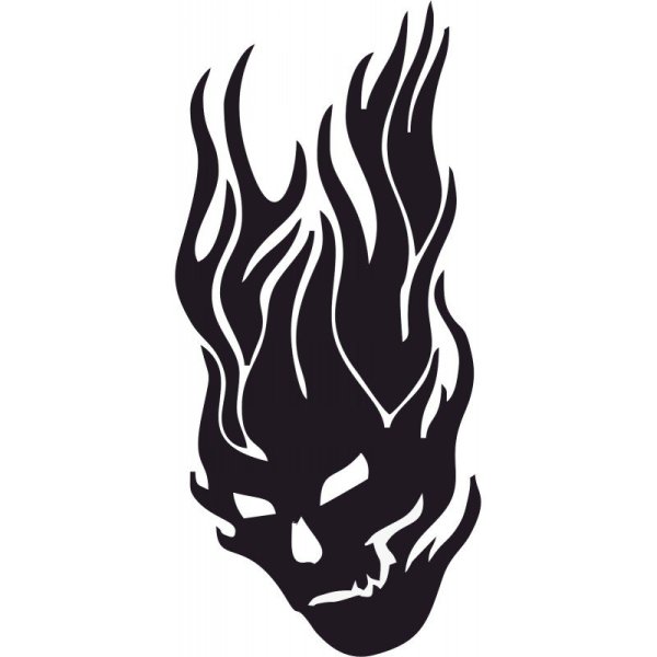 Трафарет пламя