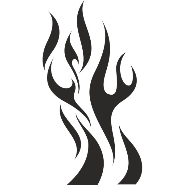 Трафарет пламя