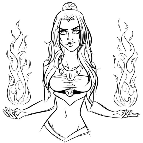 Раскраски для девочек магия