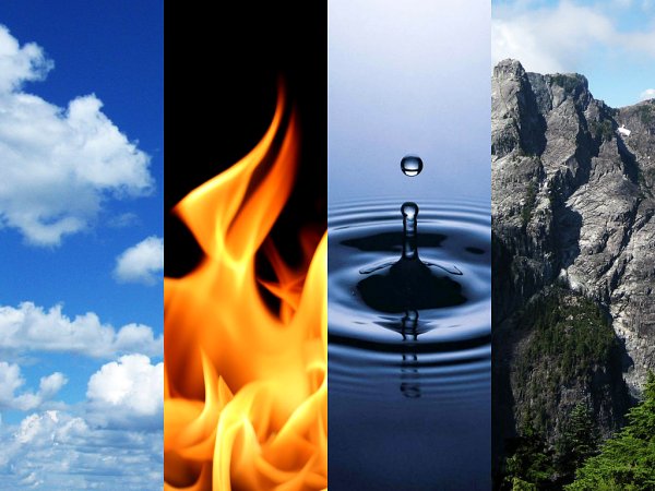 4 Элемента вода земля огонь воздух