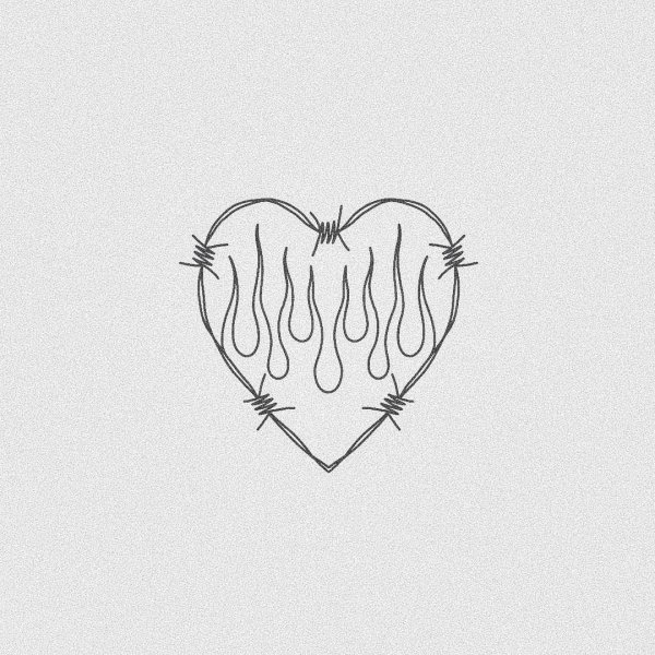 Мини тату сердце