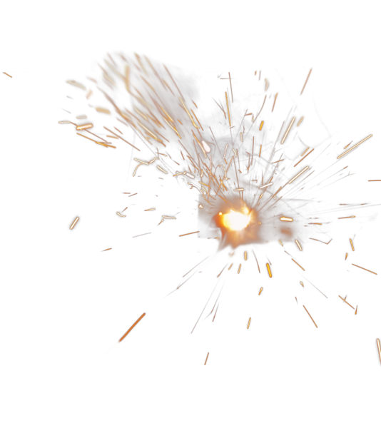 Искры на прозрачном фоне