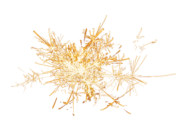 Бенгальские огни на белом фоне